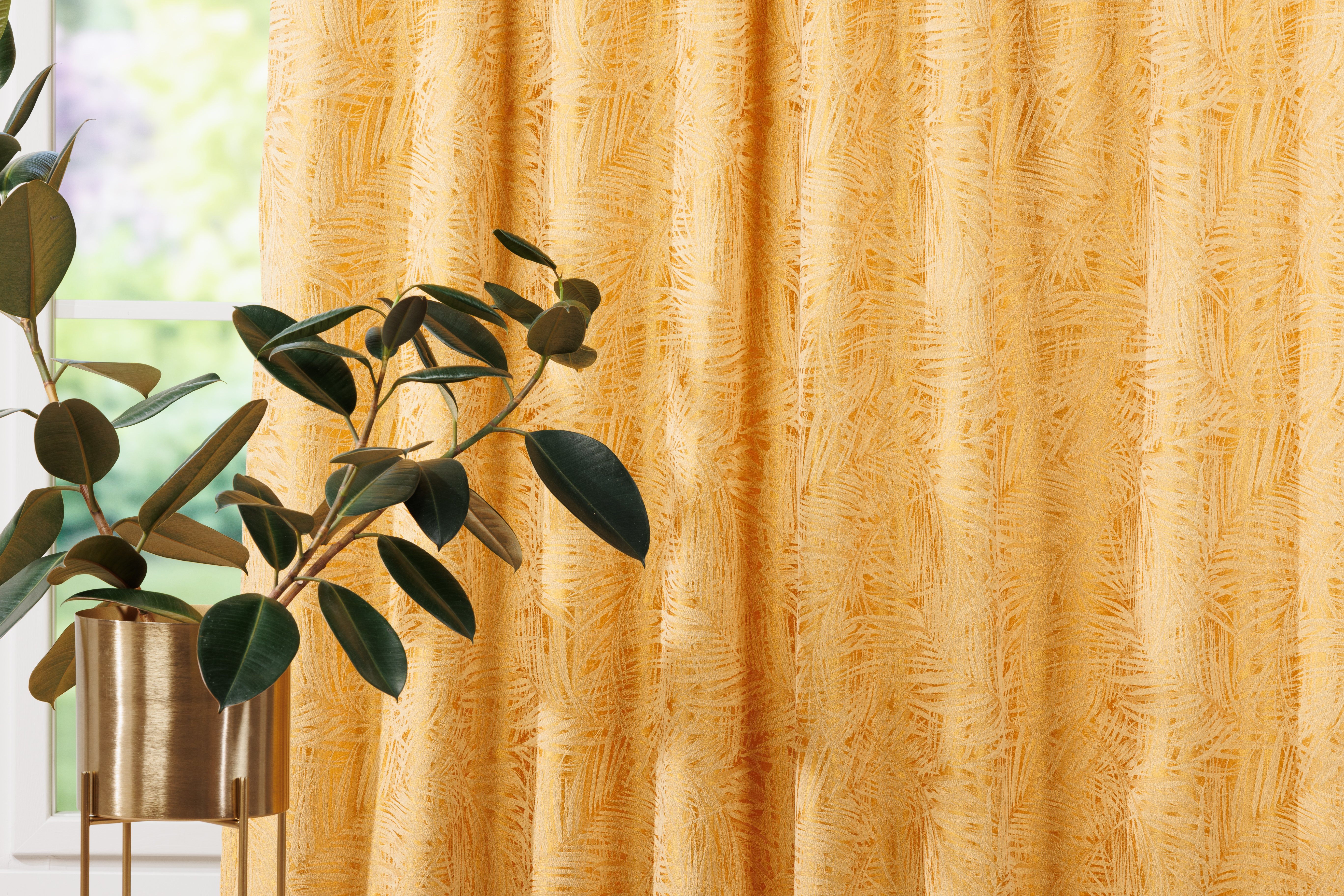 Draperie allegro, mustar 